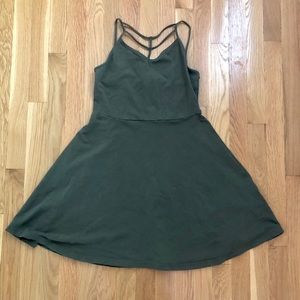 Medium olive green dress from express.